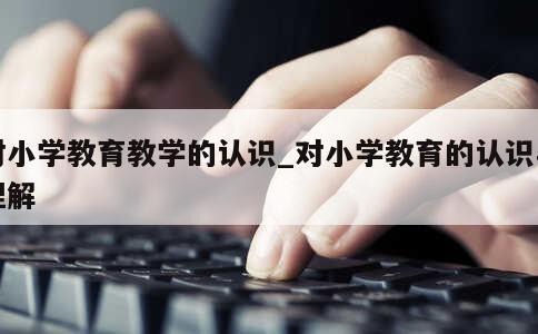 对小学教育教学的认识_对小学教育的认识与理解 第1张