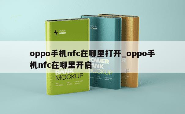 oppo手机nfc在哪里打开_oppo手机nfc在哪里开启 第1张