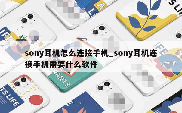 sony耳机怎么连接手机_sony耳机连接手机需要什么软件 第1张