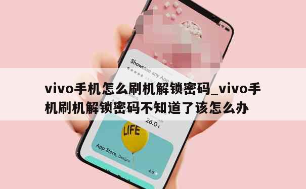 vivo手机怎么刷机解锁密码_vivo手机刷机解锁密码不知道了该怎么办 第1张