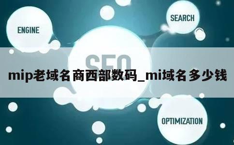 mip老域名商西部数码_mi域名多少钱 第1张