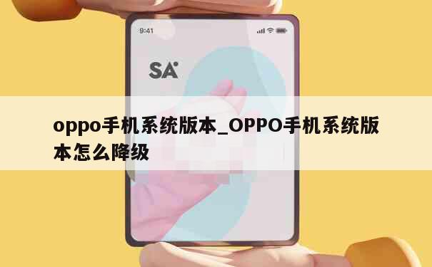 oppo手机系统版本_OPPO手机系统版本怎么降级 第1张