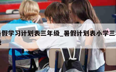 暑假学习计划表三年级_暑假计划表小学三年级 第1张