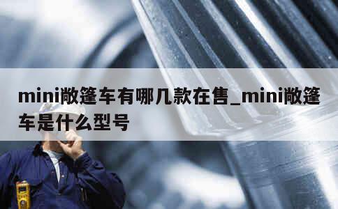 mini敞篷车有哪几款在售_mini敞篷车是什么型号 第1张