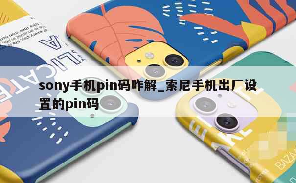 sony手机pin码咋解_索尼手机出厂设置的pin码 第1张