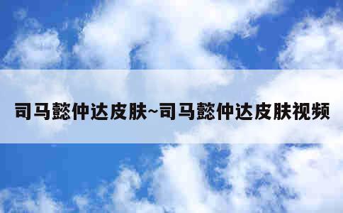 司马懿仲达皮肤~司马懿仲达皮肤视频 第1张