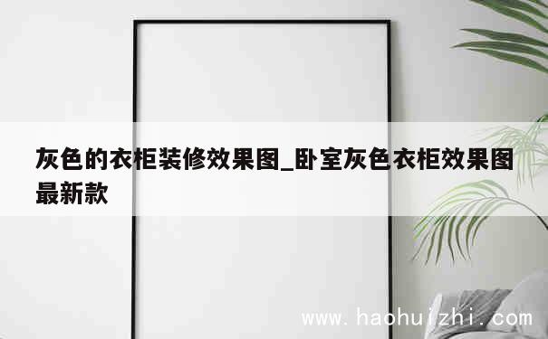 灰色的衣柜装修效果图_卧室灰色衣柜效果图最新款 第1张