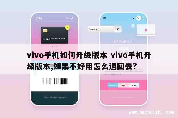 vivo手机如何升级版本-vivo手机升级版本,如果不好用怎么退回去? 第1张