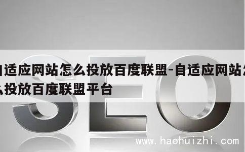 自适应网站怎么投放百度联盟-自适应网站怎么投放百度联盟平台 第1张