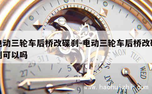 电动三轮车后桥改碟刹-电动三轮车后桥改碟刹可以吗 第1张