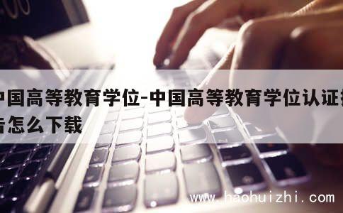 中国高等教育学位-中国高等教育学位认证报告怎么下载 第1张