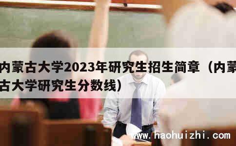 内蒙古大学2023年研究生招生简章（内蒙古大学研究生分数线） 第1张