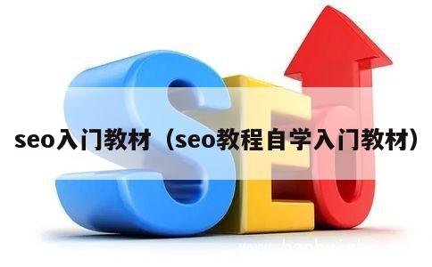 seo入门教材（seo教程自学入门教材） 第1张