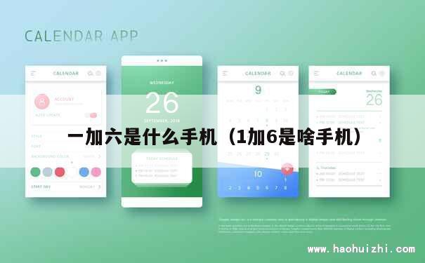 一加六是什么手机（1加6是啥手机） 第1张