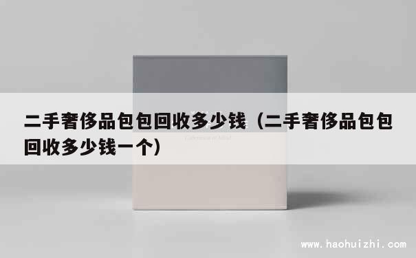 二手奢侈品包包回收多少钱（二手奢侈品包包回收多少钱一个） 第1张