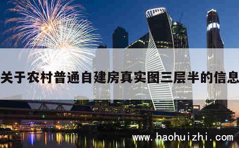 关于农村普通自建房真实图三层半的信息 第1张