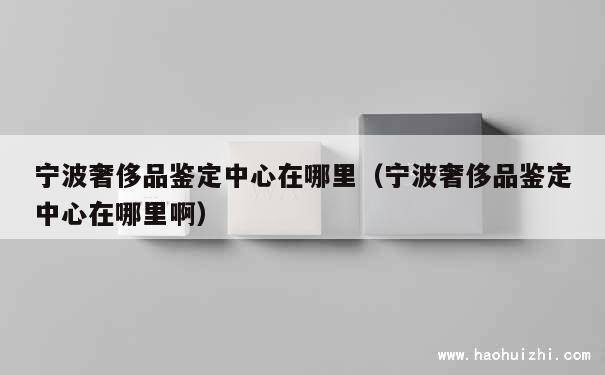 宁波奢侈品鉴定中心在哪里（宁波奢侈品鉴定中心在哪里啊） 第1张