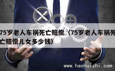 75岁老人车祸死亡赔偿（75岁老人车祸死亡赔偿儿女多少钱） 第1张