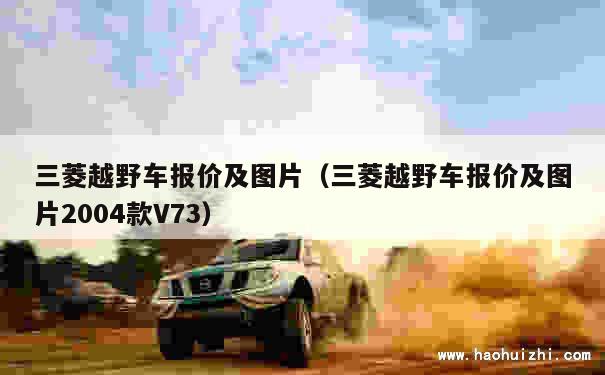 三菱越野车报价及图片（三菱越野车报价及图片2004款V73） 第1张