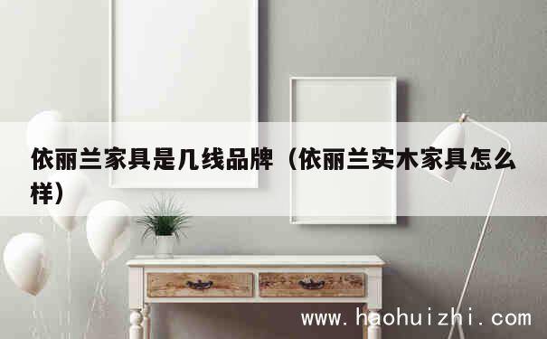 依丽兰家具是几线品牌（依丽兰实木家具怎么样） 第1张