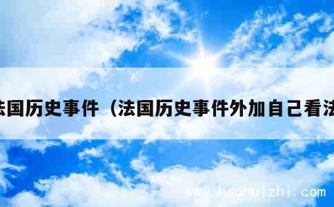 法国历史事件（法国历史事件外加自己看法） 第1张