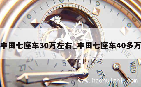 丰田七座车30万左右_丰田七座车40多万 第1张