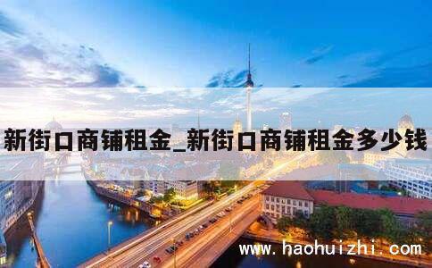 新街口商铺租金_新街口商铺租金多少钱 第1张