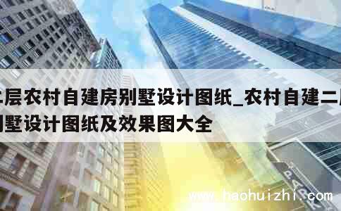 二层农村自建房别墅设计图纸_农村自建二层别墅设计图纸及效果图大全 第1张