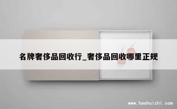 名牌奢侈品回收行_奢侈品回收哪里正规 第1张