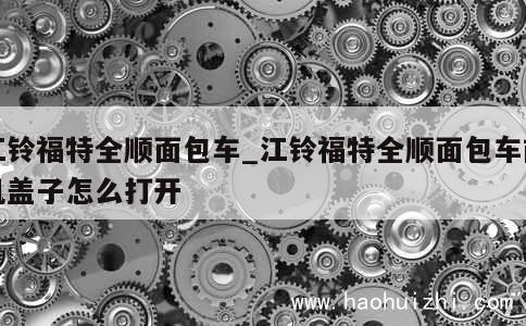 江铃福特全顺面包车_江铃福特全顺面包车前机盖子怎么打开 第1张