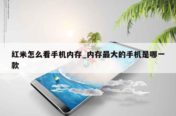 红米怎么看手机内存_内存最大的手机是哪一款 第1张