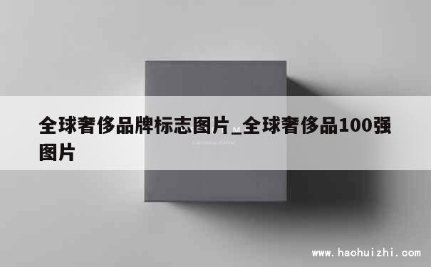 全球奢侈品牌标志图片_全球奢侈品100强图片 第1张