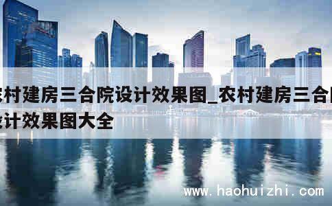 农村建房三合院设计效果图_农村建房三合院设计效果图大全 第1张