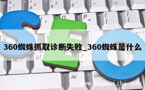 360蜘蛛抓取诊断失败_360蜘蛛是什么 第1张