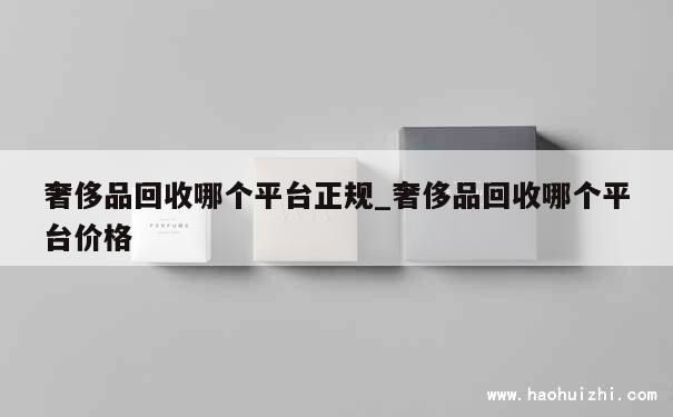 奢侈品回收哪个平台正规_奢侈品回收哪个平台价格 第1张