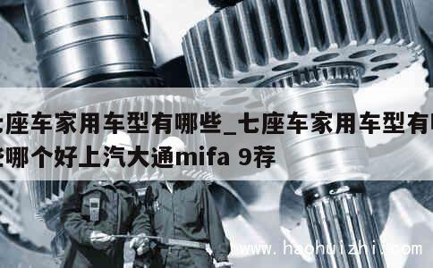 七座车家用车型有哪些_七座车家用车型有哪些哪个好上汽大通mifa 9荐 第1张