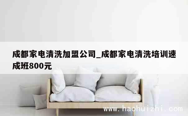 成都家电清洗加盟公司_成都家电清洗培训速成班800元