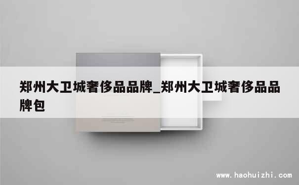 郑州大卫城奢侈品品牌_郑州大卫城奢侈品品牌包 第1张