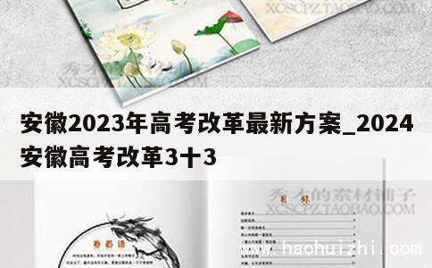 安徽2023年高考改革最新方案_2024安徽高考改革3十3 第1张