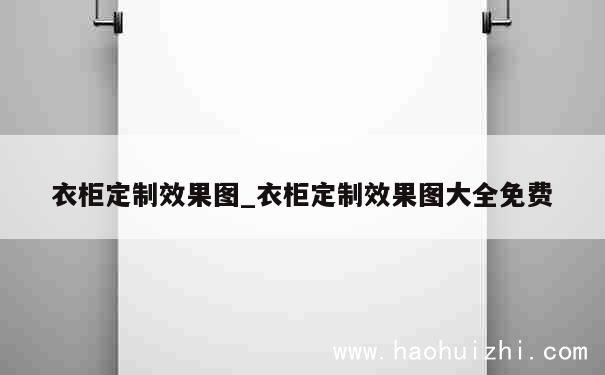 衣柜定制效果图_衣柜定制效果图大全免费