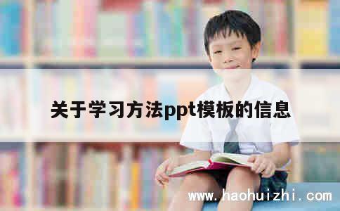 关于学习方法ppt模板的信息 第1张