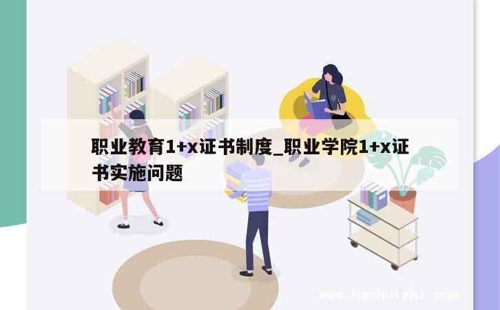 职业教育1+x证书制度_职业学院1+x证书实施问题