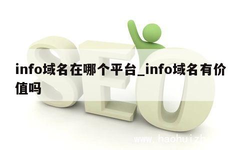 info域名在哪个平台_info域名有价值吗