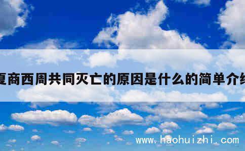 夏商西周共同灭亡的原因是什么的简单介绍