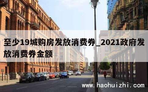 至少19城购房发放消费券_2021政府发放消费券金额