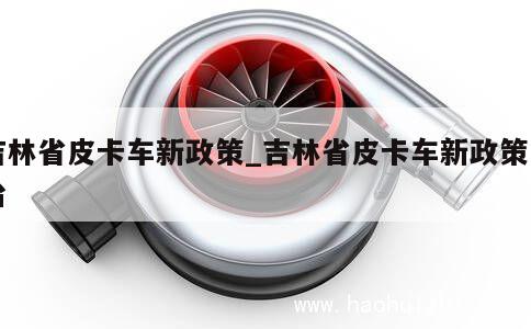 吉林省皮卡车新政策_吉林省皮卡车新政策出台