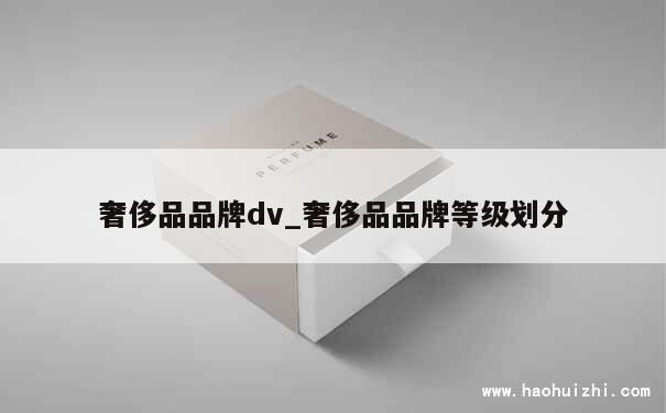 奢侈品品牌dv_奢侈品品牌等级划分